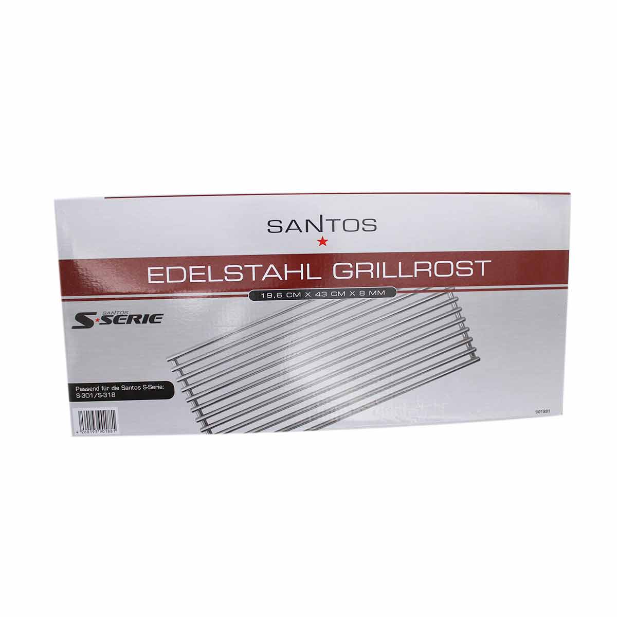 SANTOS Edelstahlrost 8 mm für S 318