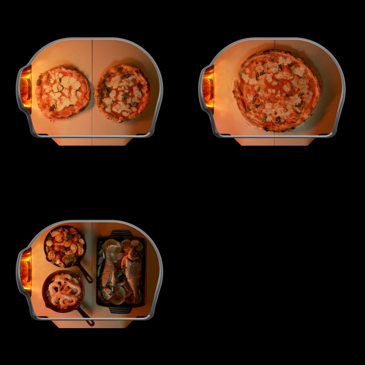Gozney Pizzaofen Dome Gen 2.0 | Cremeweiss Grillfläche Möglichkeiten drei Stück