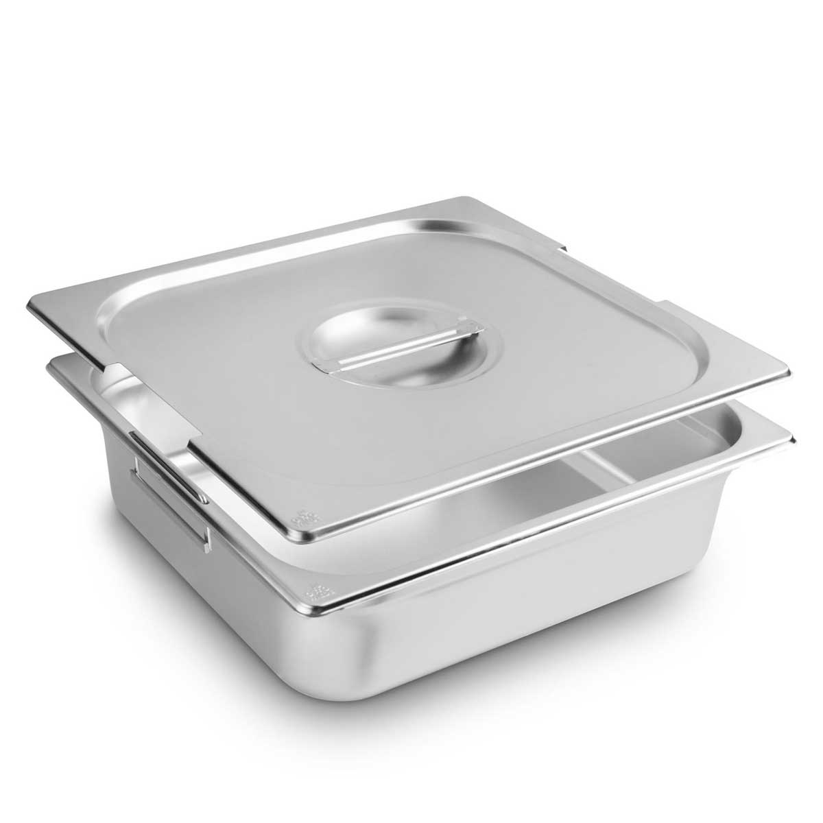 Mahlzeit GN Behälter 1/3 mit Deckel, Höhe 100 mm, Edelstahl Mahlzeit GN Behälter 1/3 mit Deckel, Höhe 100 mm, Edelstahl