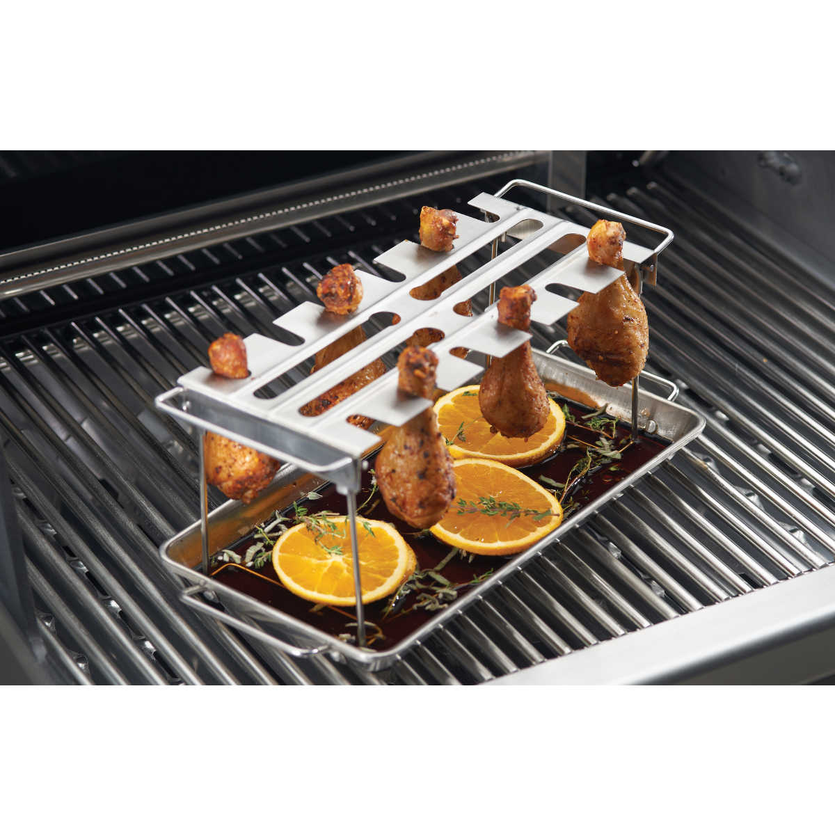 Broil King Edelstahl Wing Rack, 17,5 x 33 cm