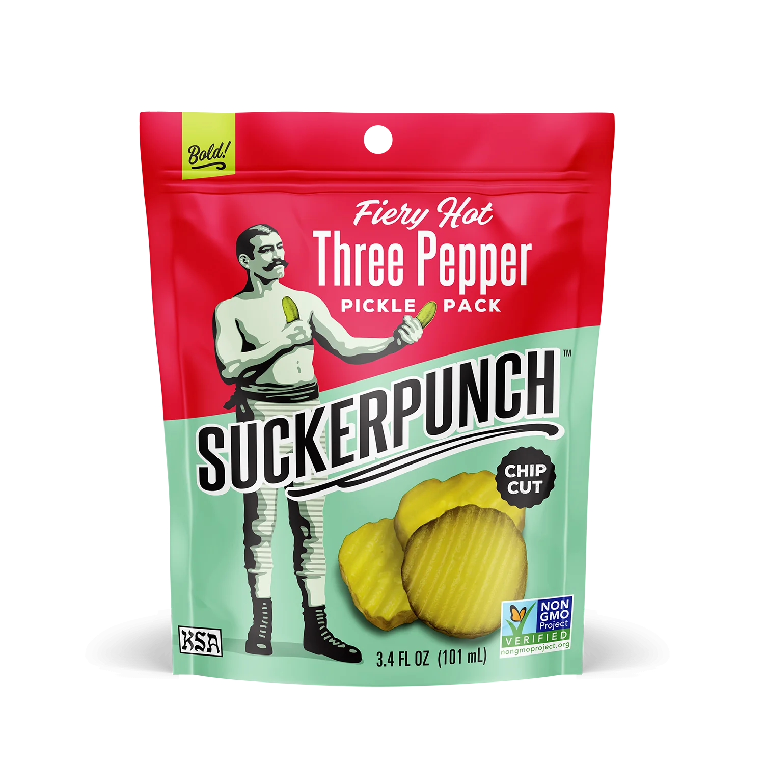 Three Pepper Pickle Chips Snack Pack