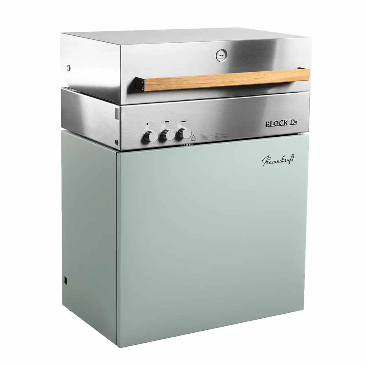 Flammkraft Block Ds Tiefumbra, seitliche Ansicht