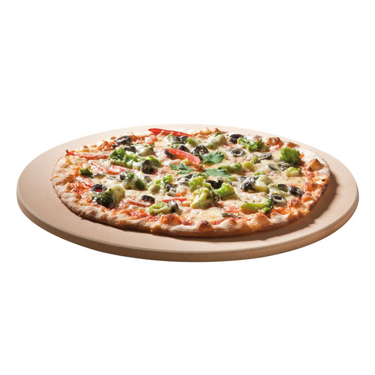 SANTOS runder Pizzastein für kleine Grills | Ø 26 cm