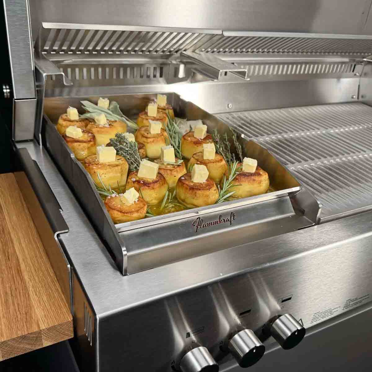 Flammkraft Edelstahl Plancha für Block Ds Gen. 5