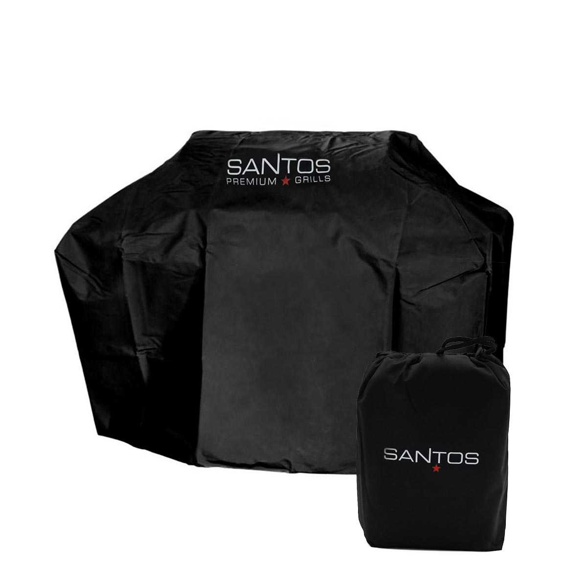 SANTOS Grill Abdeckhaube, Gasgrill Grillabdeckung, 155,5 x 65 x 130 ​cm, schwarz