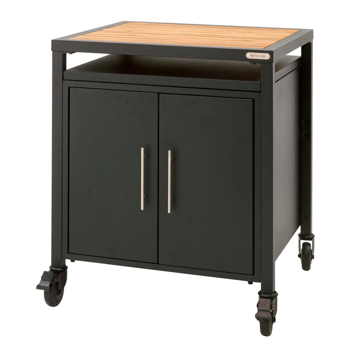 Big Green Egg Modulares Nest System: Erweiterungsschrank mit Akazienholz und Schwenkrollen