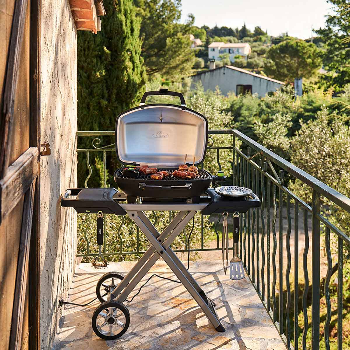 Napoleon TravelQ mit klappbarem Wagen | Elektrogrill