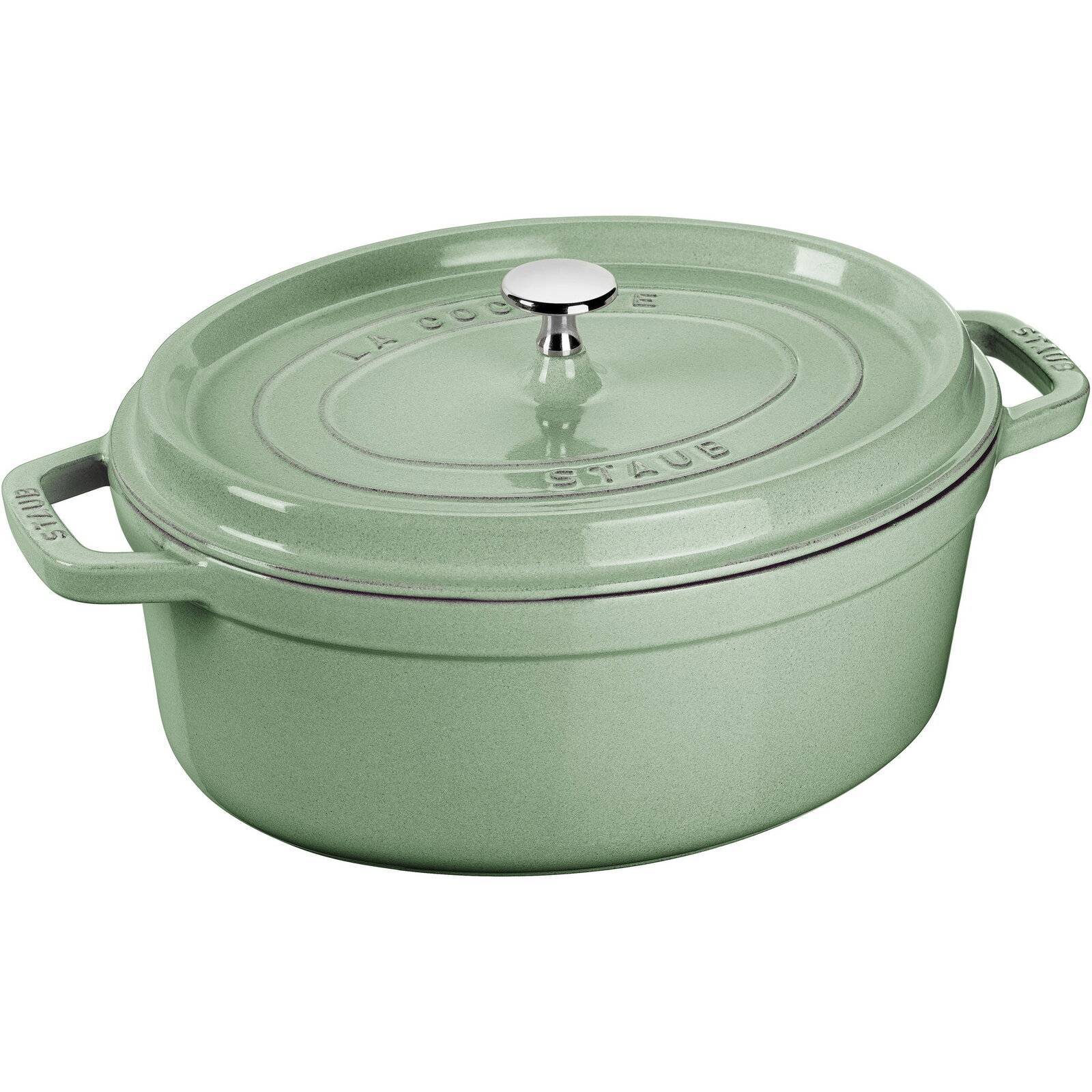 Staub La CocotteCocotte oval 29cm salbei