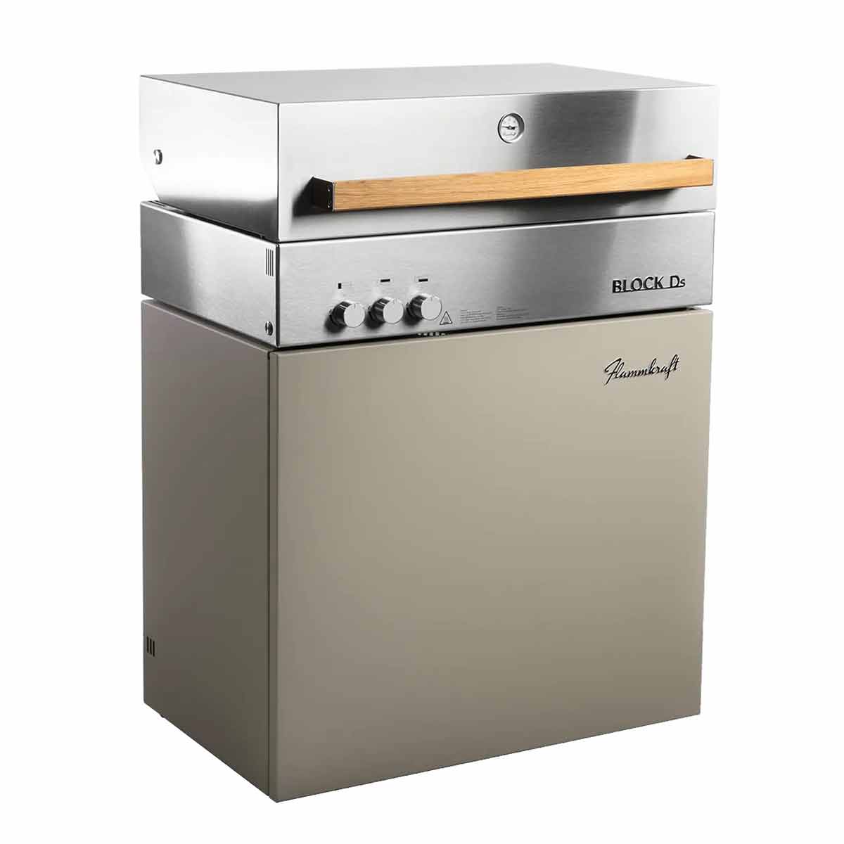 Flammkraft Block Ds Tiefumbra, seitliche Ansicht