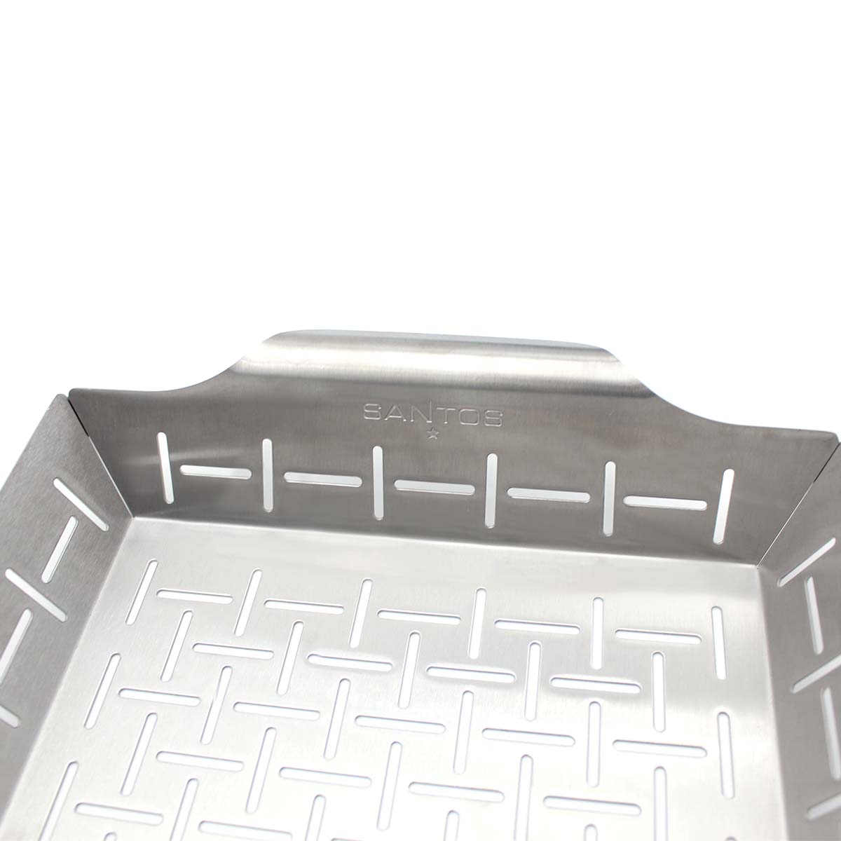 SANTOS Gemüsekorb L / Grillpfanne Edelstahl 35 x 24,2 x 5,6 cm SANTOS Gemüsekorb L / Grillpfanne Edelstahl 35 x 24,2 x 5,6 cm
