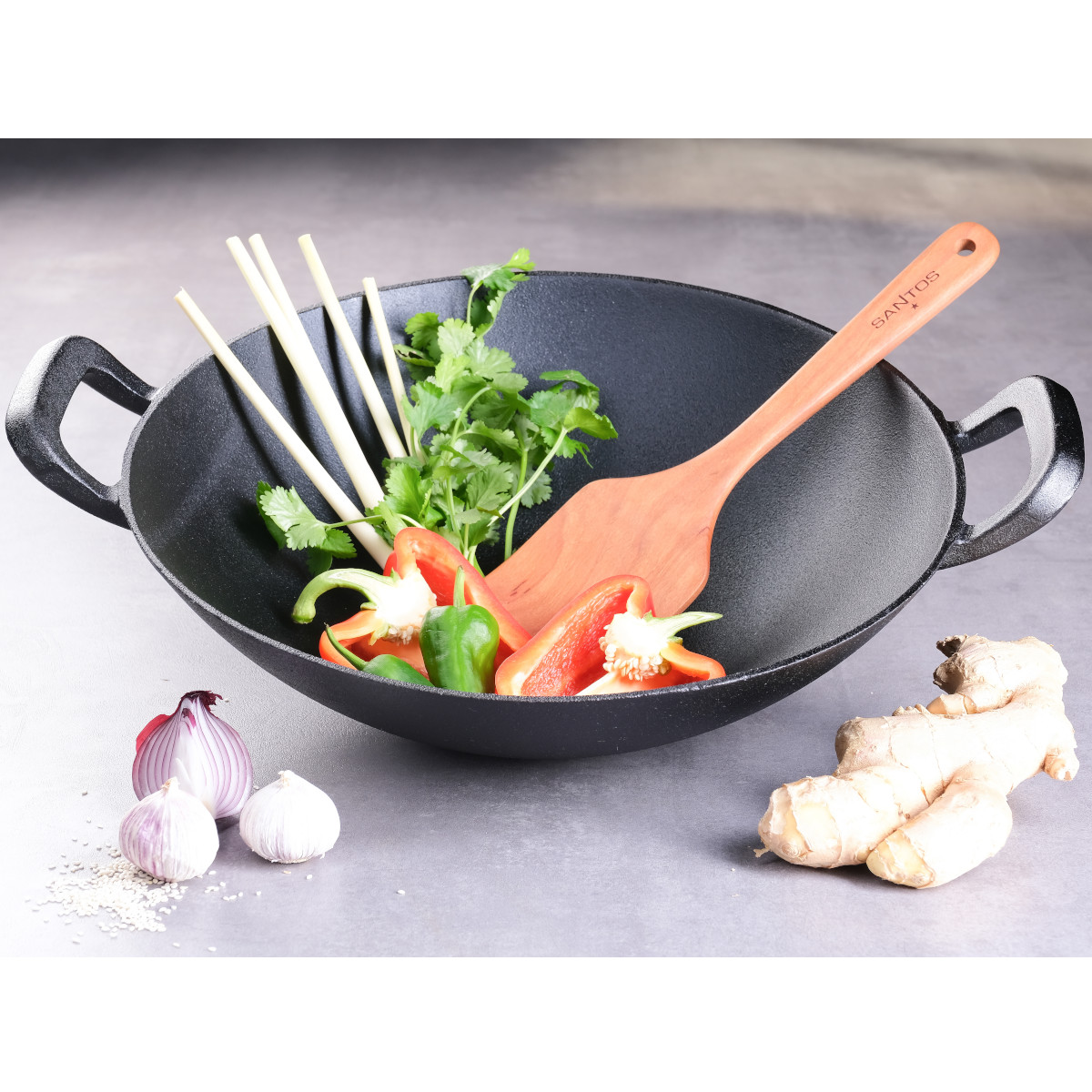 Santos Gusseisen Wok Ø 32 cm
