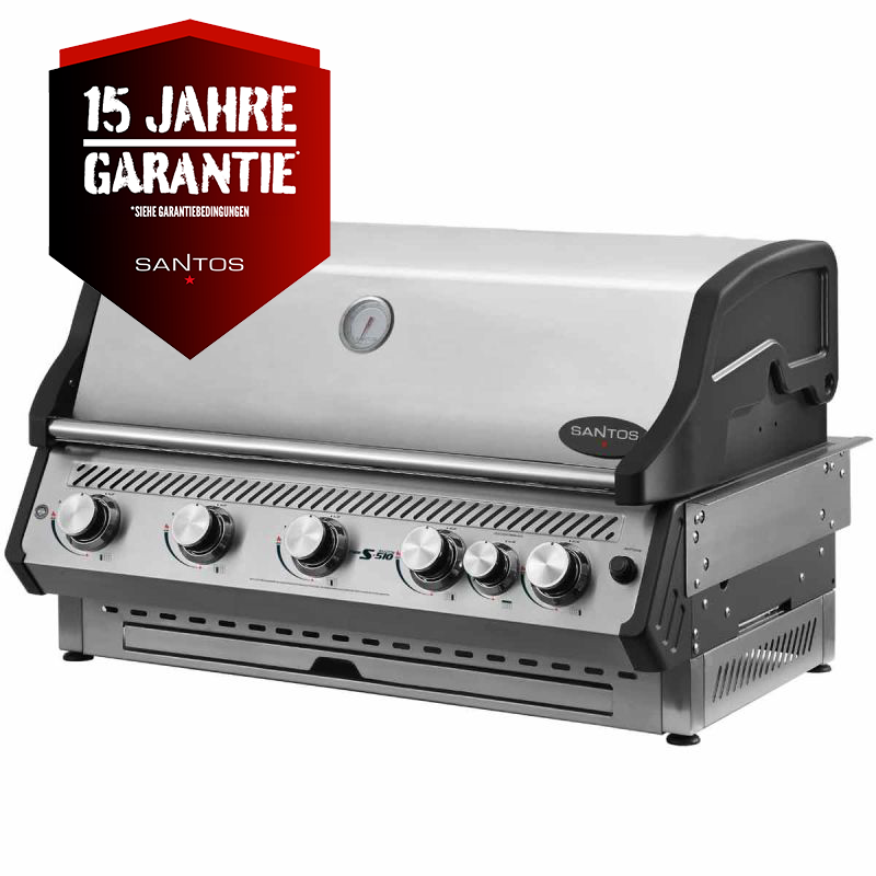 SANTOS Free S-510 PRO Einbaugrill | Heckbrenner | Edelstahl