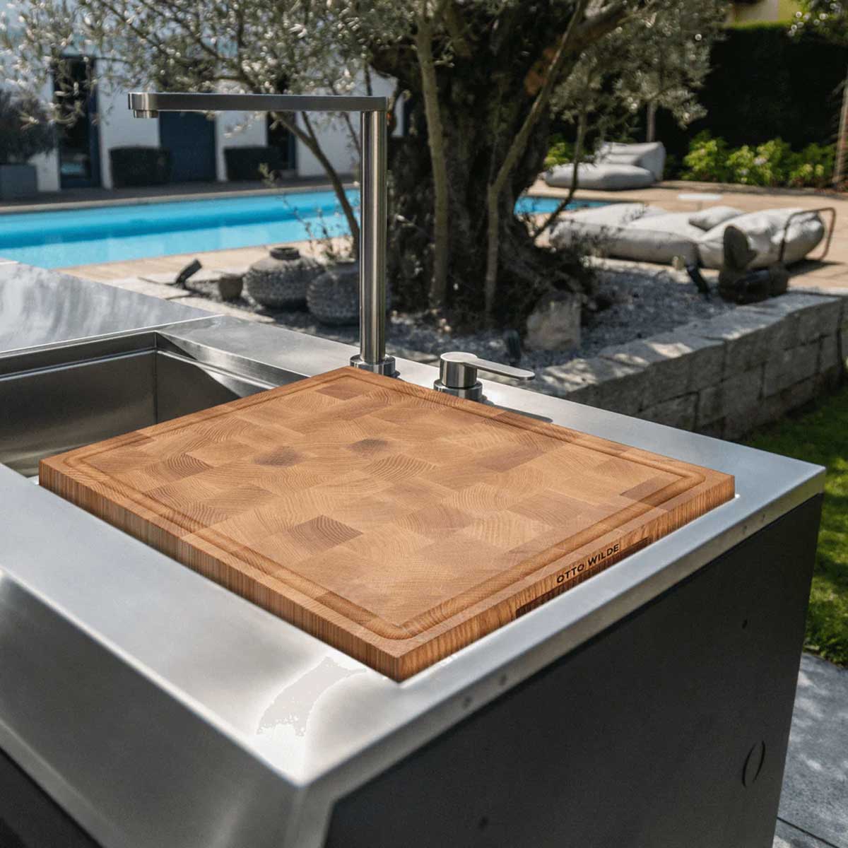 Otto Wilde Schneidebrett aus Eichenstirnholz Otto Wilde Schneidebrett aus Eichenstirnholz