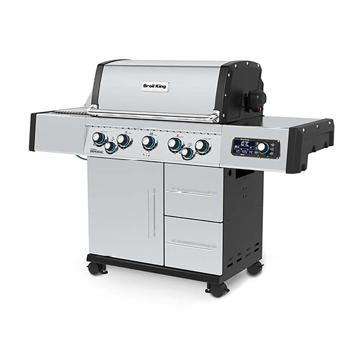 Broil King Gasgrill Imperial QS590 IR mit Grillrosten aus Edelstahlguss inkl. Drehspiess