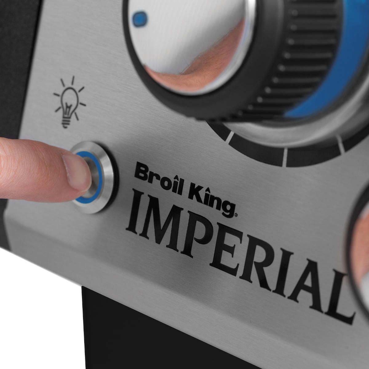 Broil King Gasgrill Imperial 690 mit Grillrosten aus Edelstahlguss und Drehspiess