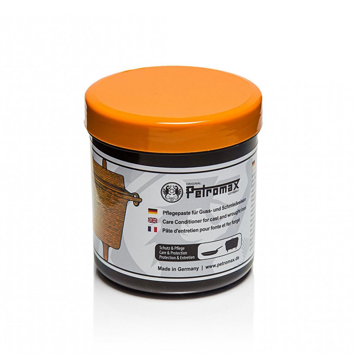 Petromax Pflegepaste für Guss- und Schmiedeeisen, 250ml Petromax Pflegepaste zum Einbrennen für eine gute Patina