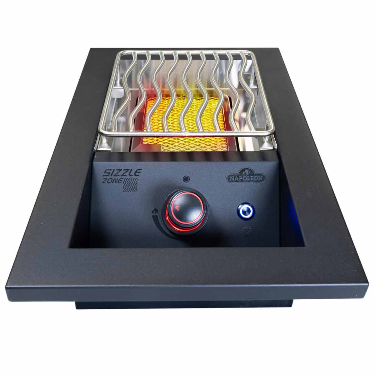 Napoleon Einbau Sizzle Zone 700er-Serie, klein, Mattschwarz, gezündet