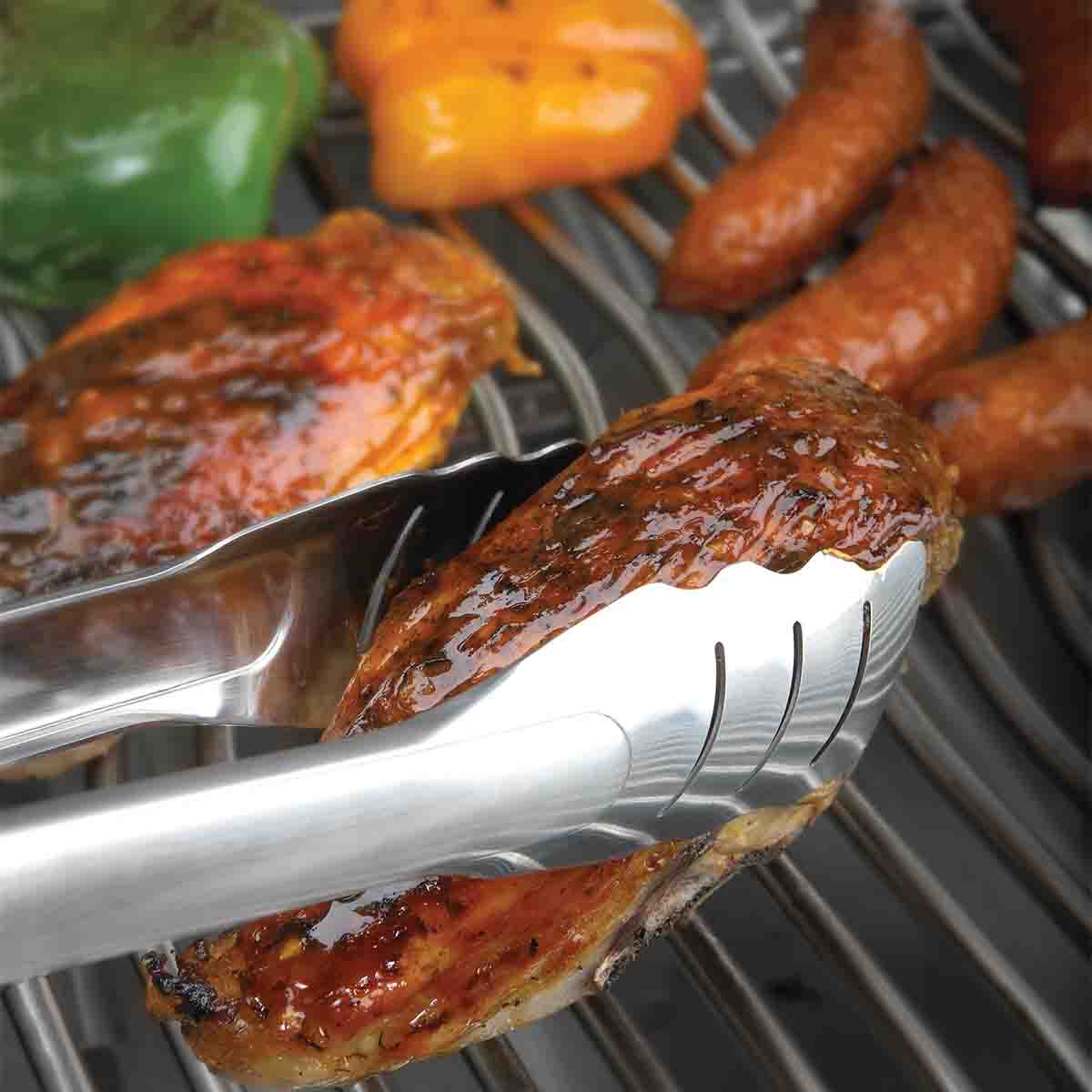 Napoleon Grillzange Edelstahl mit breitem Kopf Napoleon Grillzange Edelstahl mit breitem Kopf