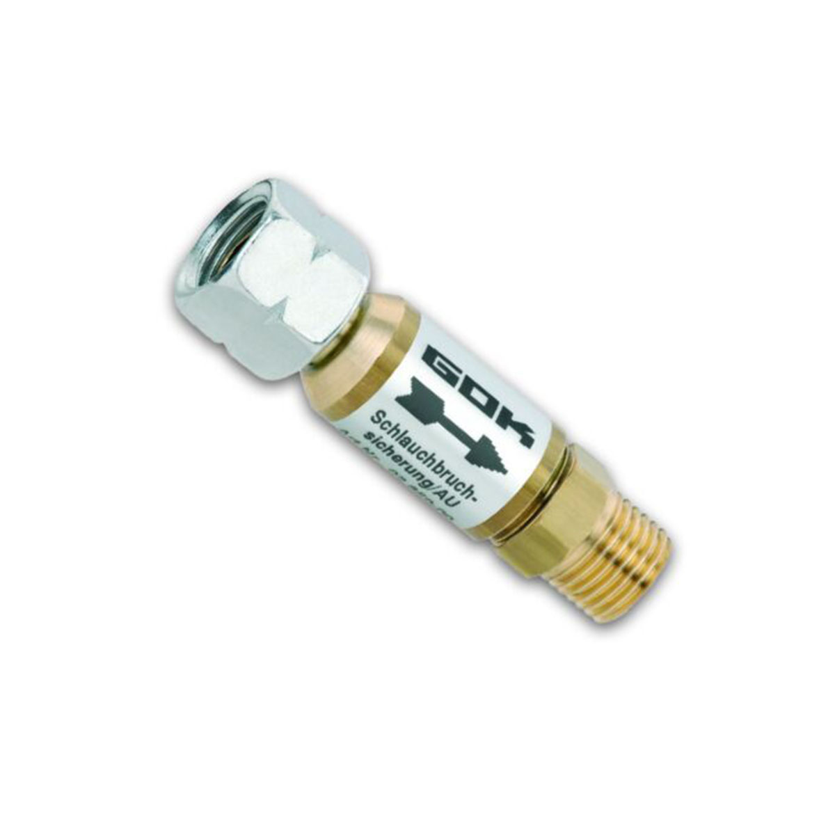 Schlauchbruchsich. SBS/AU 50mbar 1,5kg/h G1/4LH UEM x G1/4LH-KN