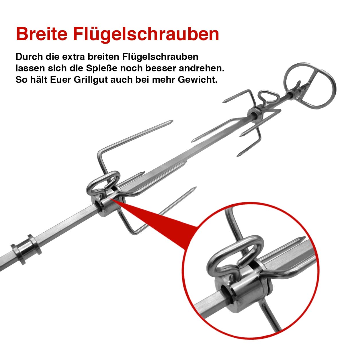  SANTOS Premium Drehspieß für SANTOS S-301 & S-318
