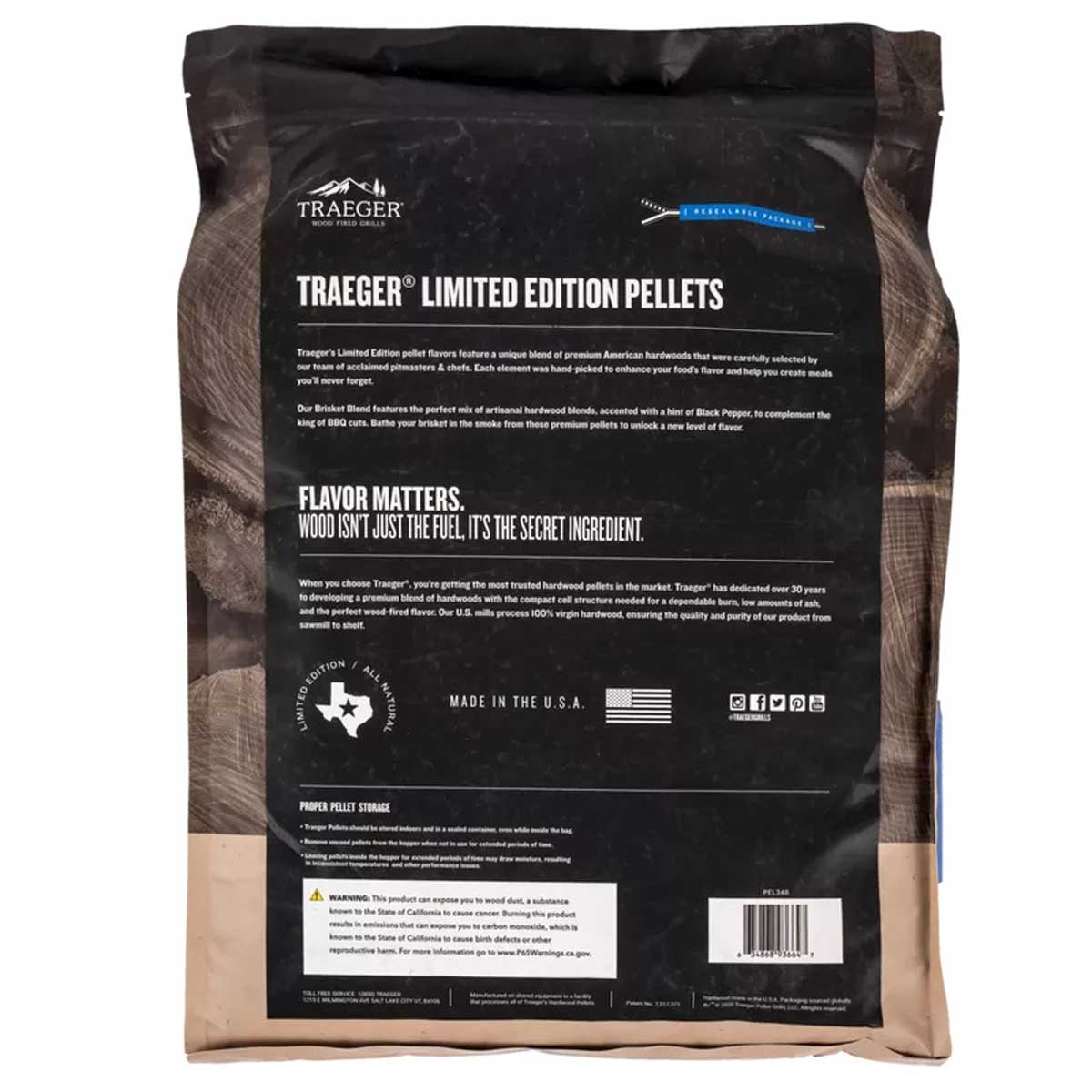 Traeger Brisket Blend Hartholzpellets, Limited Edition Traeger Brisket Blend Hartholzpellets, Limited Edition