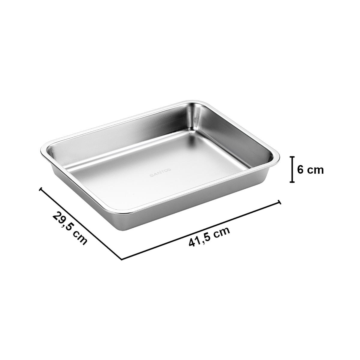 SANTOS XXL Edelstahl-Grillschale mit Einlegerost