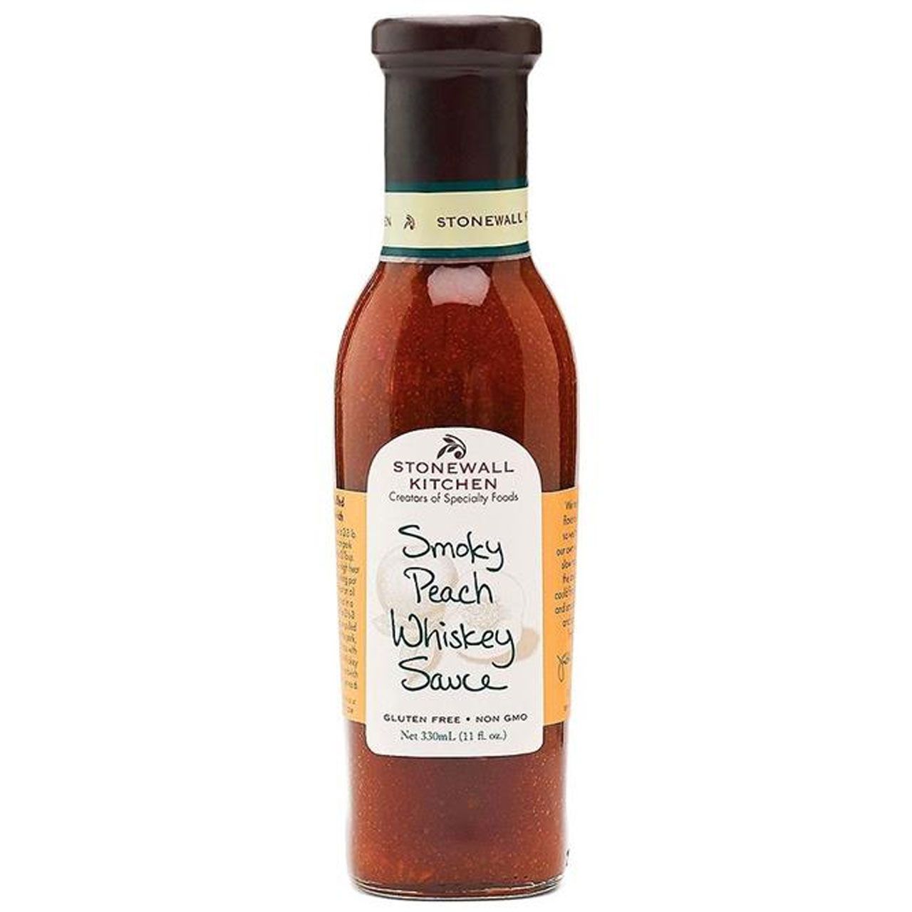 Stonewall Kitchen Grill Sauce-Smoky Peach Whiskey, 330 ml