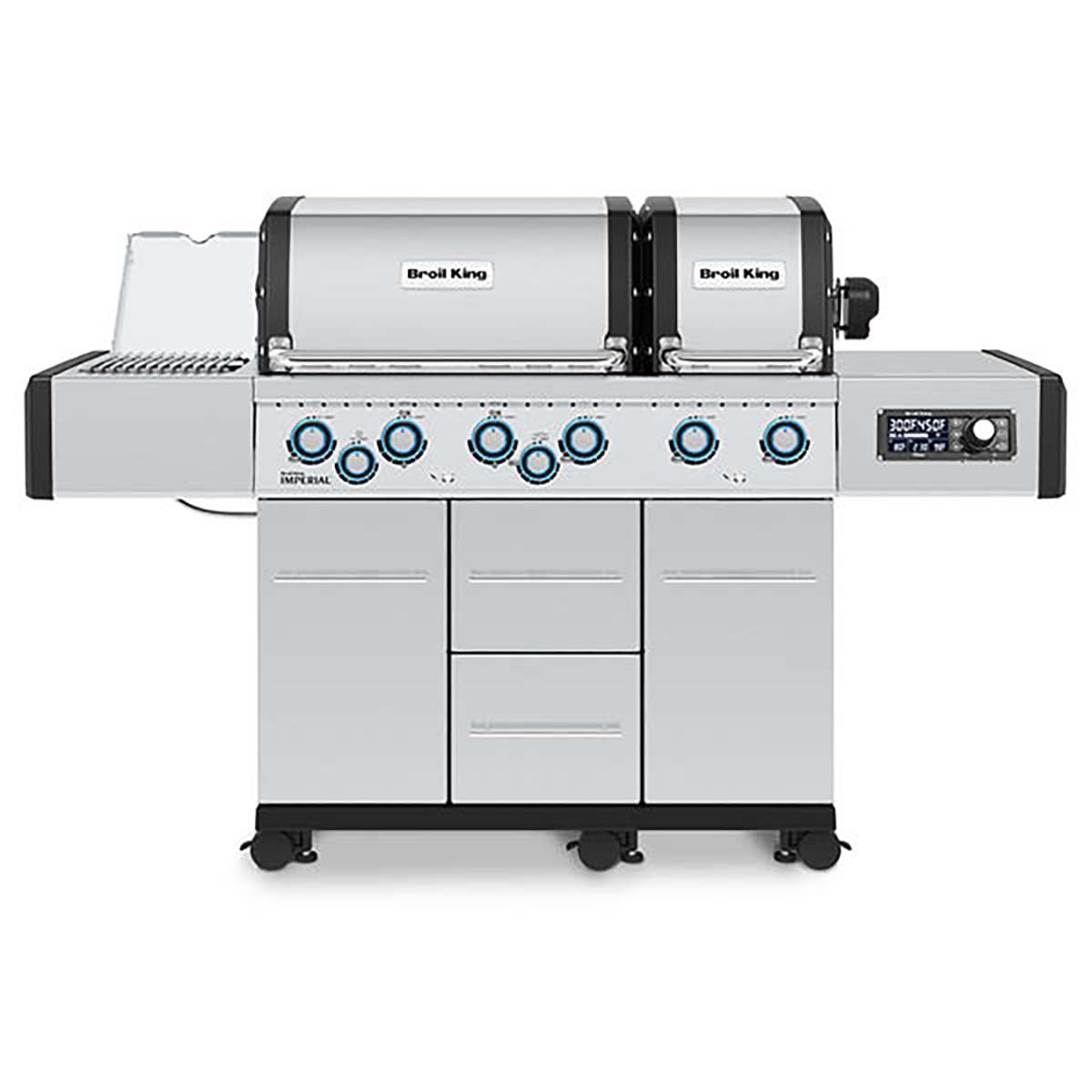 Broil King Gasgrill Imperial QS690 IR mit Grillrosten aus Edelstahlguss inkl. Drehspiess