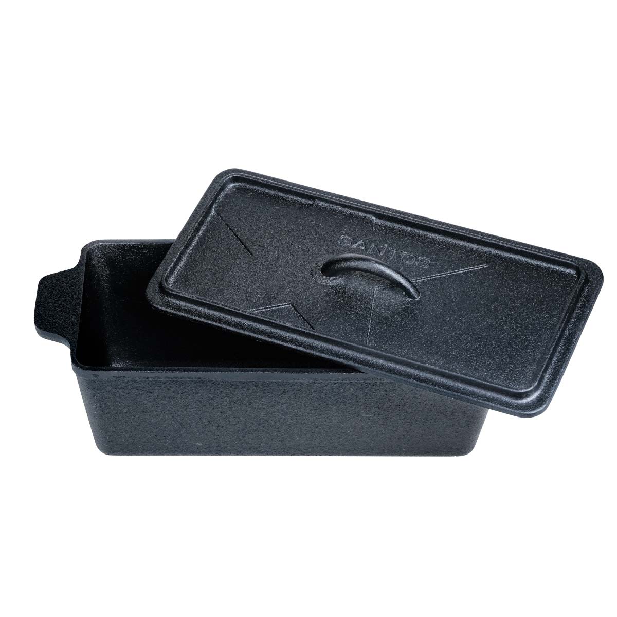 SANTOS Kastenform K4 mit Deckel | aus Gusseisen | 34 x 13 cm