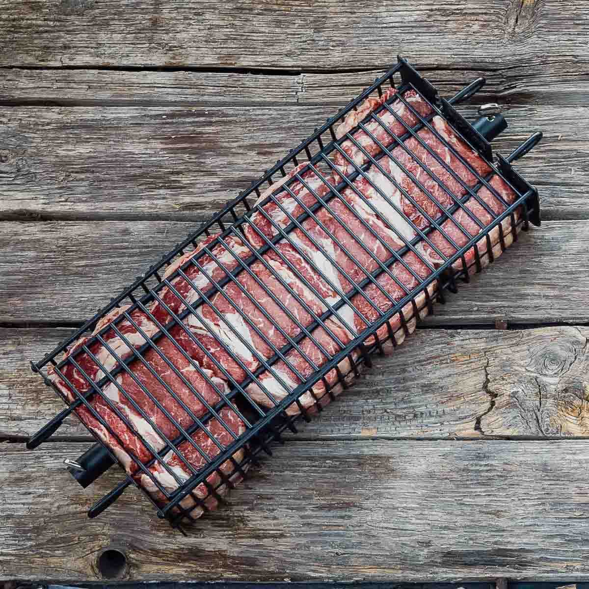 Santos Drehspie§-Korb Set Drehspie§e eckig Santos Drehspie§-Korb Set Drehspie§e eckig