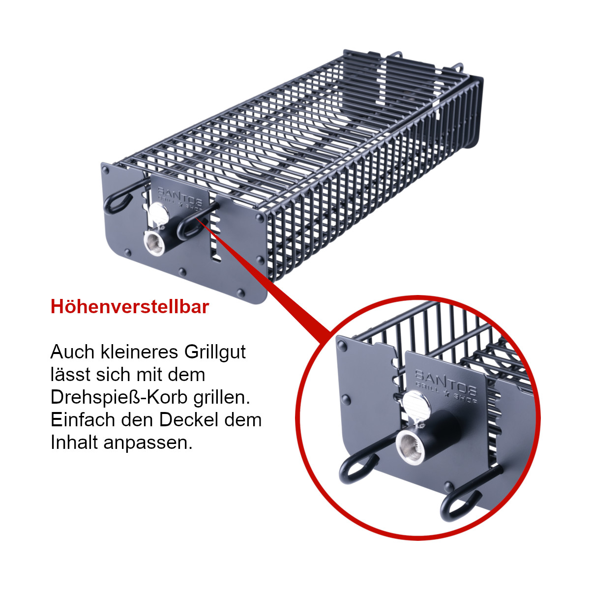 Santos Drehspie§-Korb Set Drehspie§e eckig Santos Drehspie§-Korb Set Drehspie§e eckig