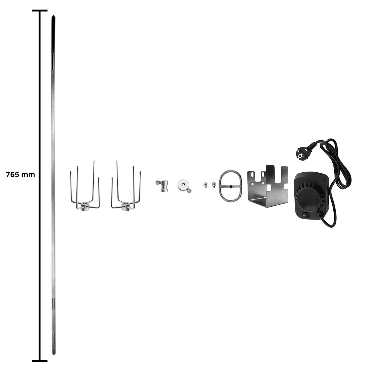 SANTOS Drehspieß für Weber Spirit 200er und 300er der I und II Modelle SANTOS Drehspieß für Weber Spirit 200er und 300er der I und II Modelle