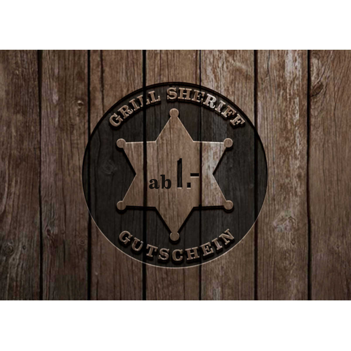 Grill Sheriff Geschenkgutschein | Individueller Betrag Grill Sheriff Geschenkgutschein | Individueller Betrag