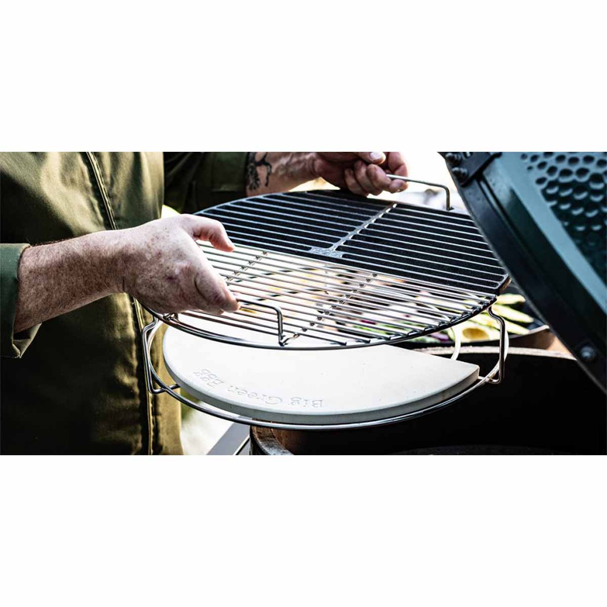 Big Green Egg ConvEGGtor-Stein, halbrund für L Big Green Egg ConvEGGtor-Stein, halbrund für L