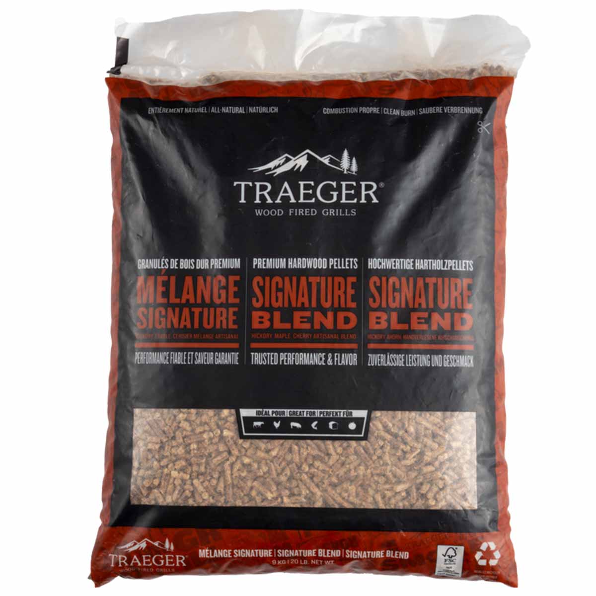 Traeger Hartholz Pellets Signature Blend FSC, 9 kg