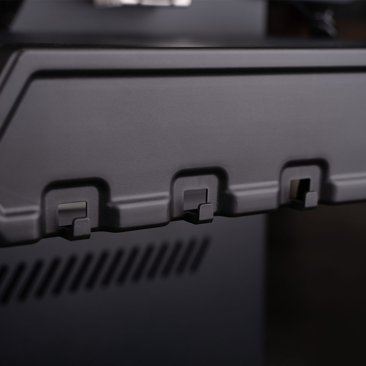 SANTOS Gasgrill S-418, Seiten- & Heckbrenner, Edelstahl inkl. Drehspieß, Rostheber & Silikonablage