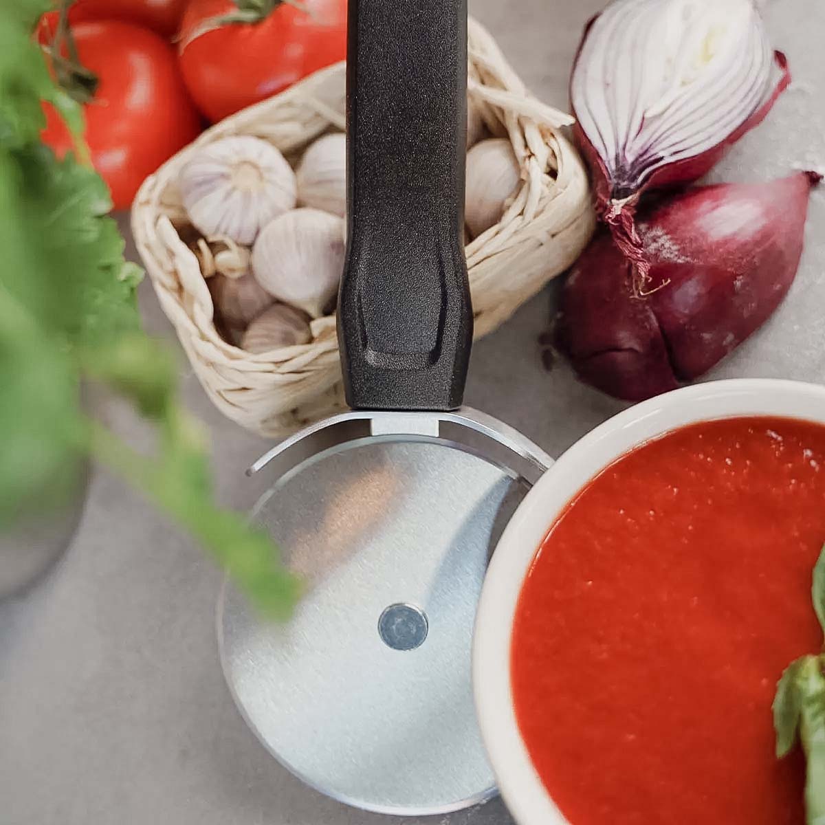 SANTOS Pizzaschneider, Edelstahl SANTOS Pizzaschneider, Edelstahl