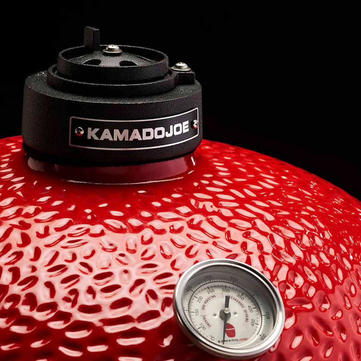 Kamado Joe Junior gusseisernes Deckelventil & Deckelthermometer