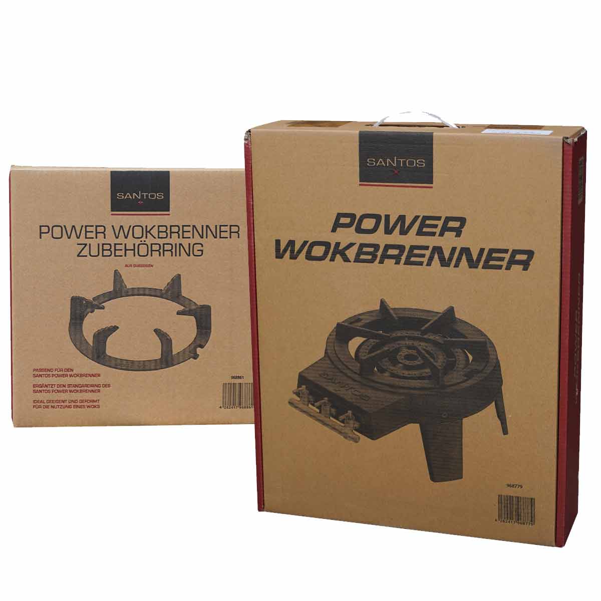 Santos Power Wokbrenner & Wokring Verpackung Santos Power Wokbrenner & Wokring Verpackung