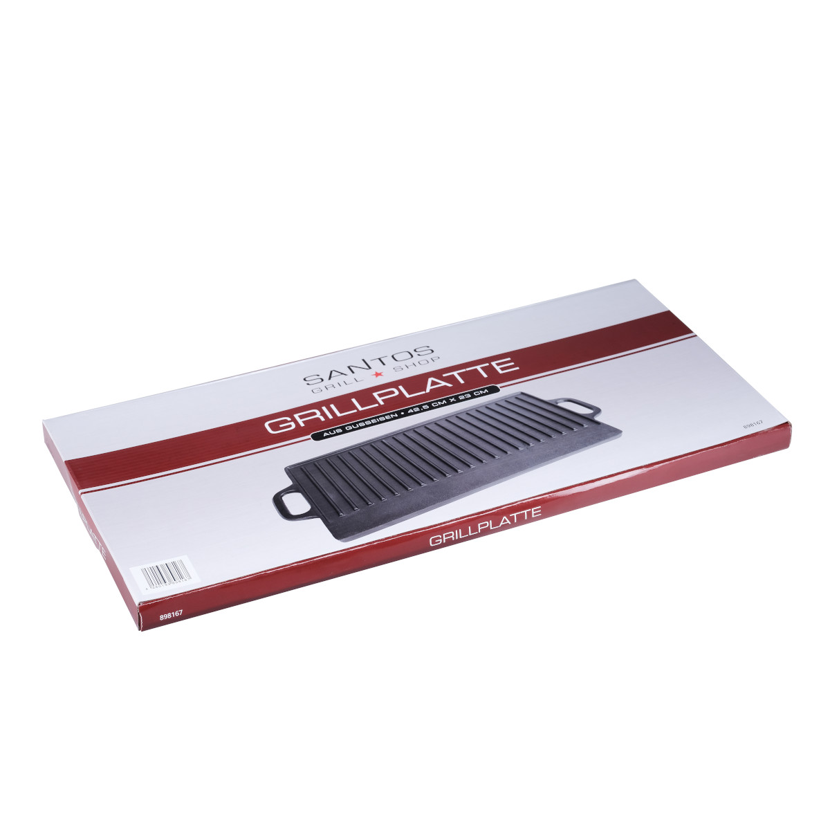 SANTOS Wende-Grillplatte Gusseisen