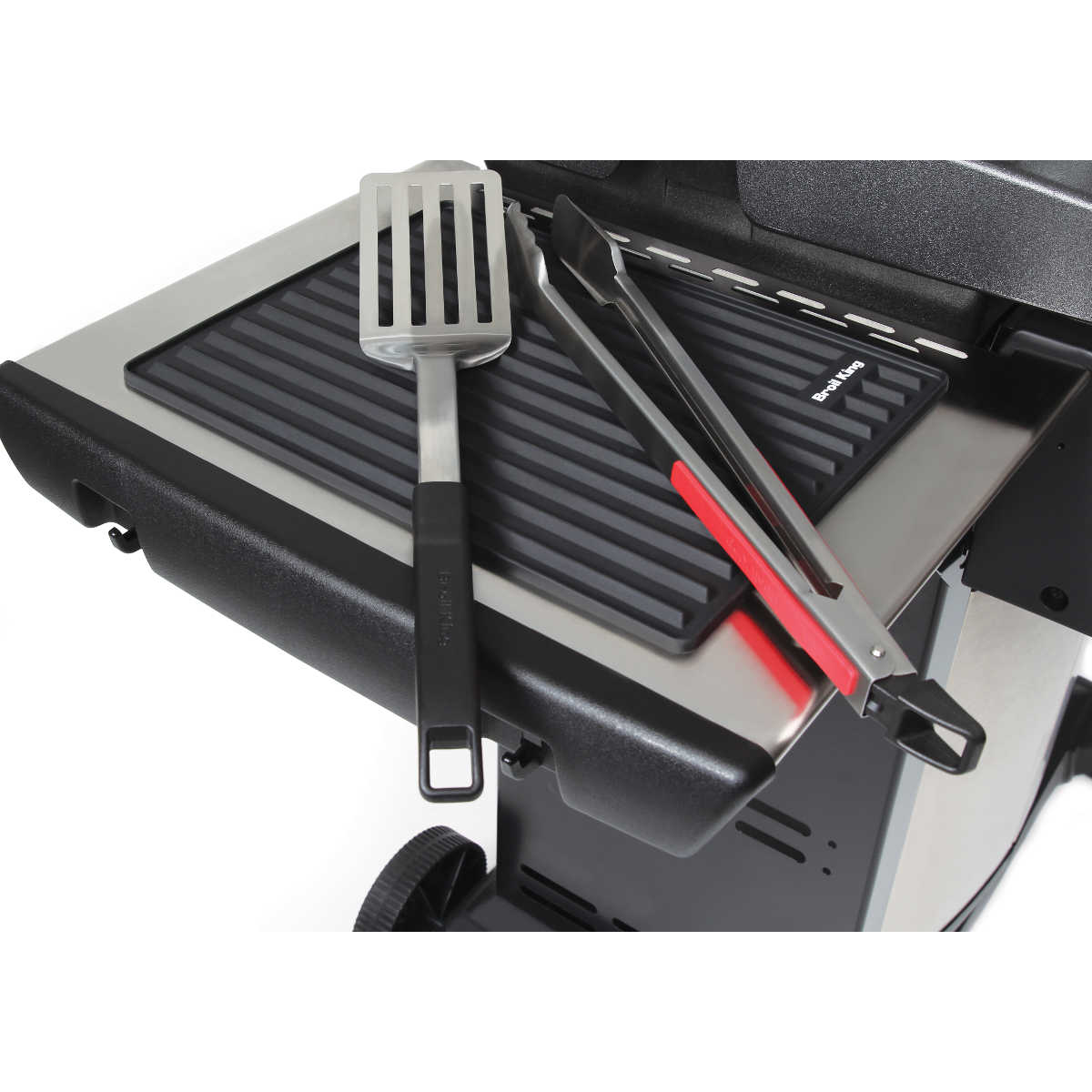 Broil King Silikon Besteckablage mit Besteckset 2